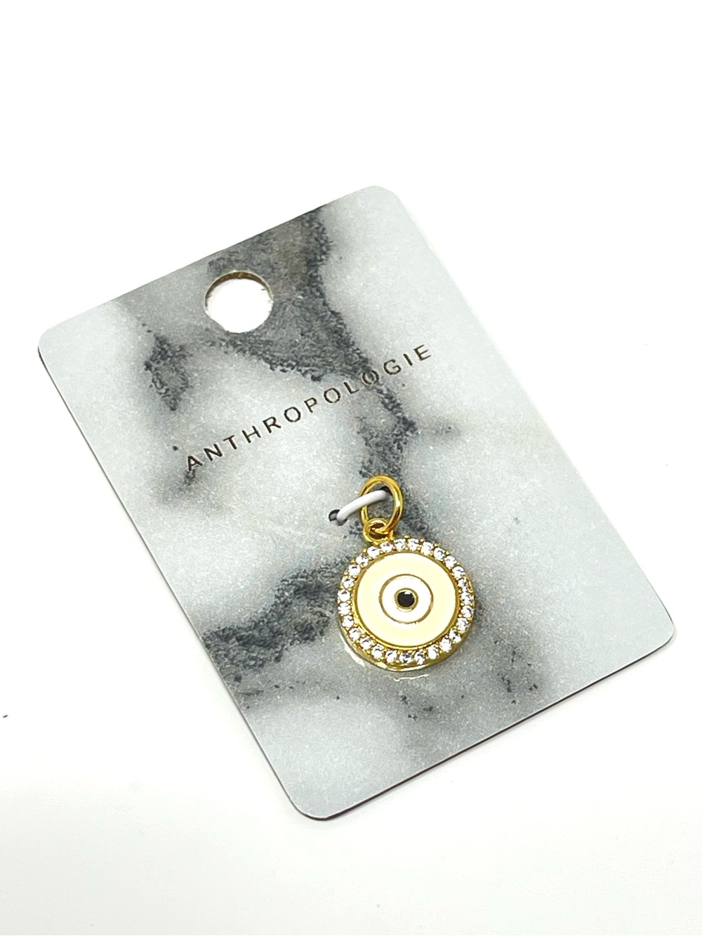 New Anthropologie Evil Eye Pendant Charm Enamel